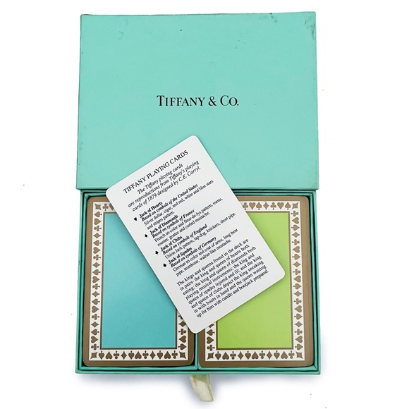 Vintage Tiffany & Co Playing Card Set in Box 1879 Design HTF - Picture 2 of 6
